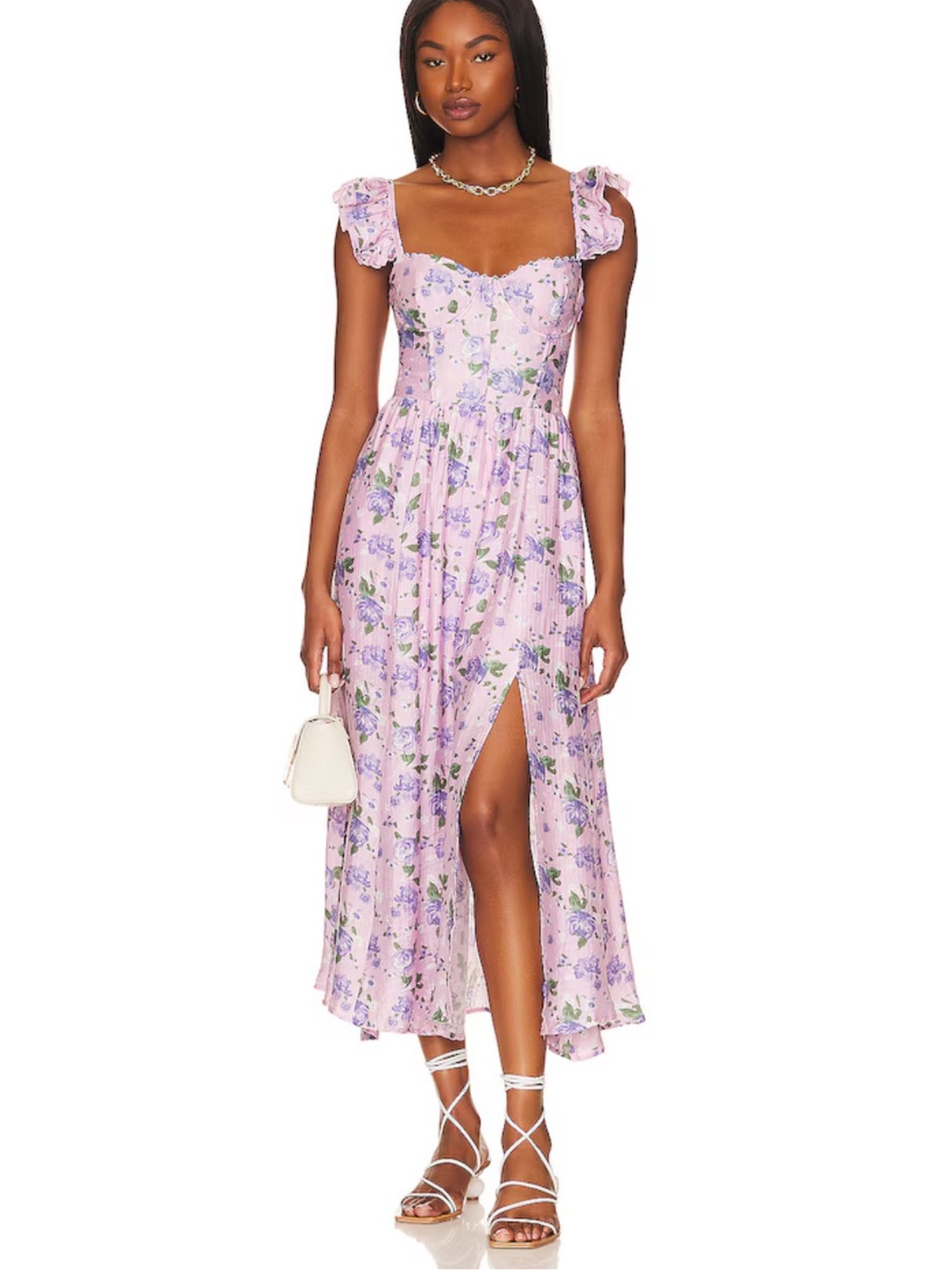 Wedelia Dress in Purple Floral
ASTR the Label